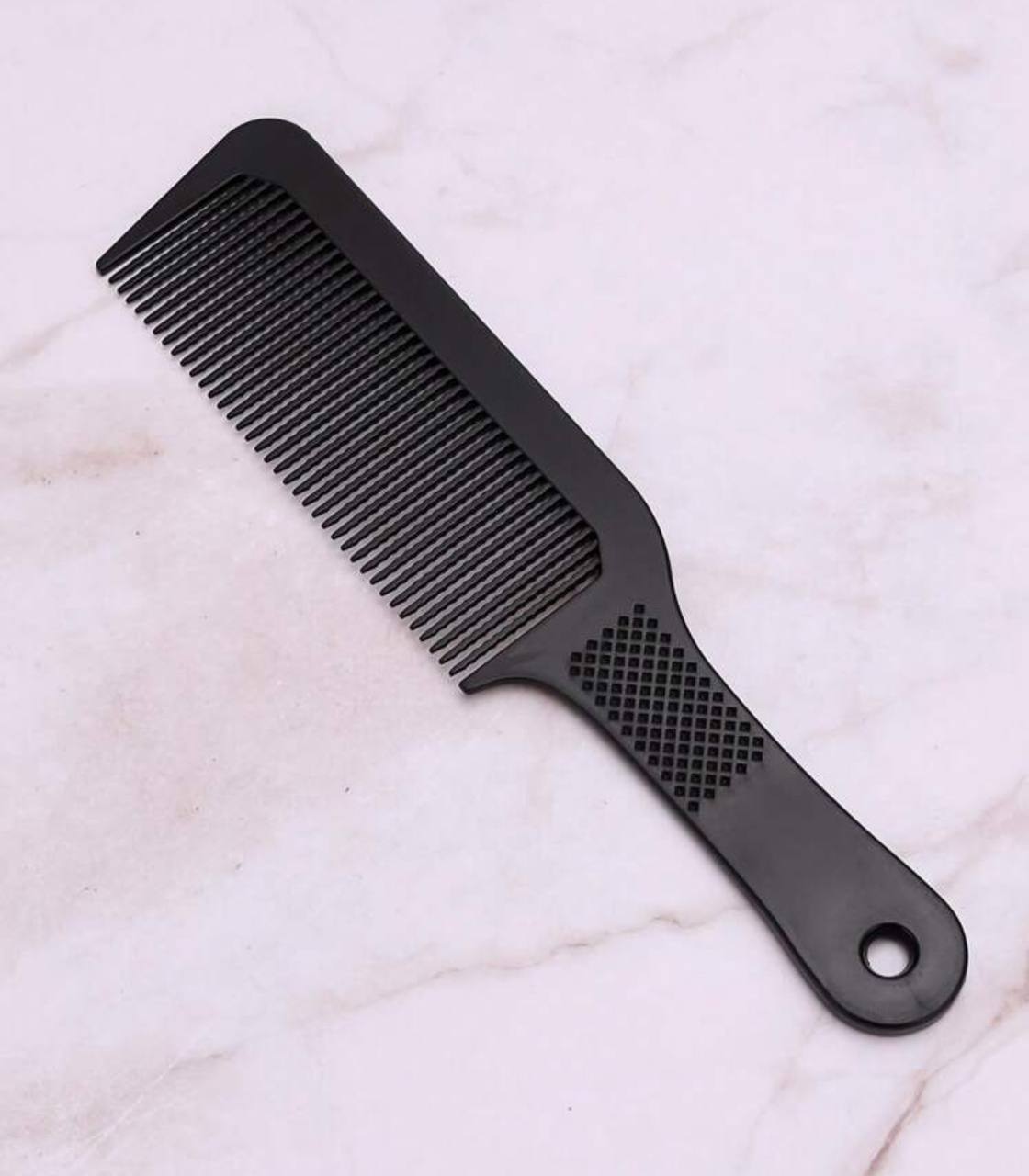 Black flat top barber comb professional use